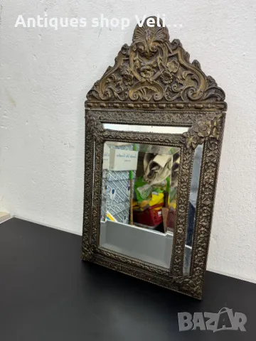 Старо френско огледало 19в. №6898 , снимка 2 - Антикварни и старинни предмети - 50349061