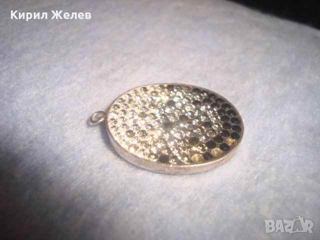 СРЕБЪРНО или ПОСРЕБРЕНО КРИСТАЛНО АРТ УКРАШЕНИЕ МЕДАЛЬОН 25861, снимка 6 - Колиета, медальони, синджири - 35897731