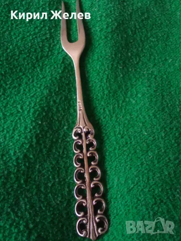 СТАРА НЕМСКА АЖУРНА КОЛЕКЦИОНЕРСКА ДЕСЕРТНА СРЕБЪРНА ВИЛИЧКА СРЕБРО 800 ПРОБА 43000, снимка 16 - Колекции - 44375568