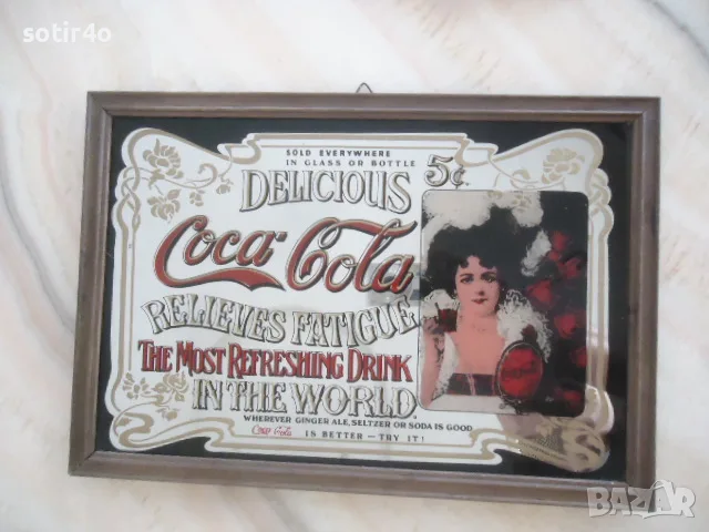 COCA COLA рекламно огледало.