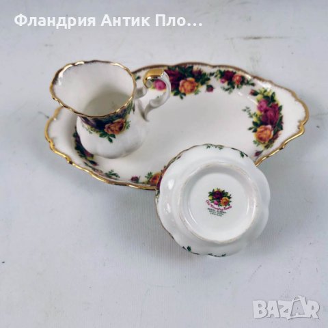 Комплект за чай Royal Albert Old County Roses, снимка 3 - Сервизи - 39998523