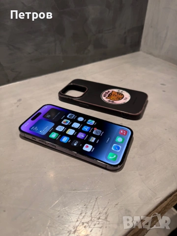 КАТО НОВ Iphone 14 Pro Purple + подарък, снимка 7 - Apple iPhone - 53430736