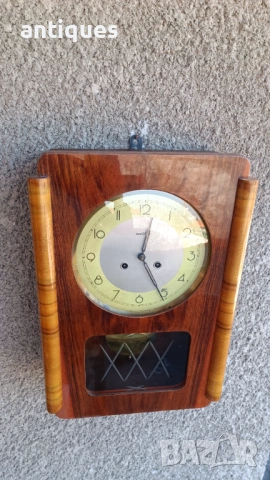 Стар полски стенен часовник - Метрон / Metron - 1970"г., снимка 4 - Антикварни и старинни предмети - 53706148