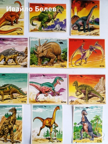 Колекция от стикери с динозаври, снимка 6 - Колекции - 52564399