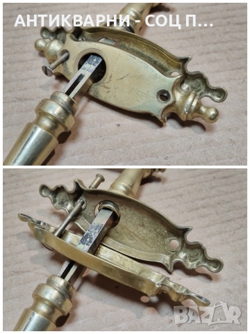 Комплект Бронзови Дръжки За Врати. / НОМЕР 1711., снимка 8 - Антикварни и старинни предмети - 53849261