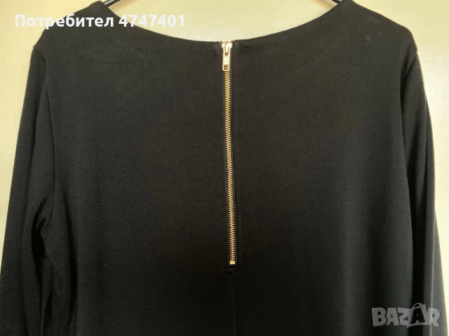 Ежедневна черна рокля, р-р L, снимка 2 - Рокли - 53606801