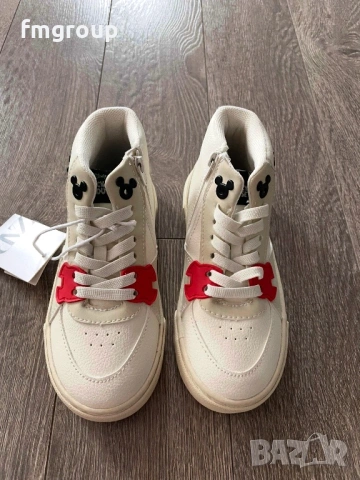 Нови детски обувки кецове ZARA Зара с Мики Маус 28 номер , снимка 2 - Детски маратонки - 53763567