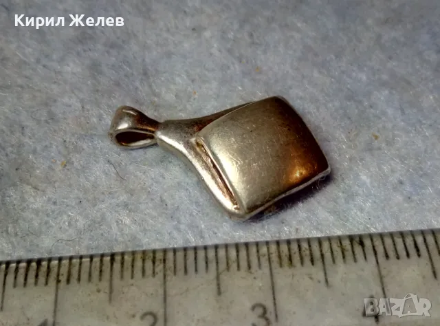 СТИЛЕН РОМБОИДЕН СРЕБЪРЕН МЕДАЛЬОН СРЕБРО ВИСОКА ПРОБА 48236