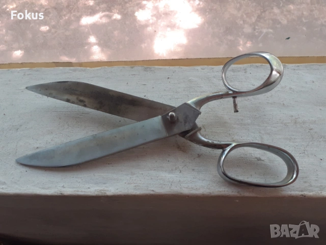 Голяма маркова шивашка ножица страхотен ряз, снимка 3 - Антикварни и старинни предмети - 53422339