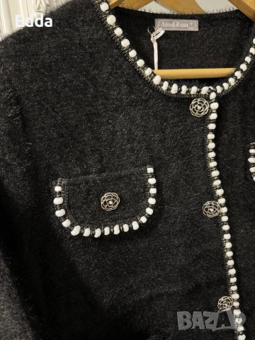 Жилетка сако в бяло и черна см лхл, снимка 5 - Сака - 53458915