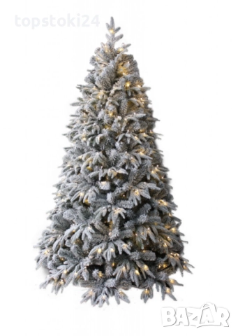 Коледна елха с вградени лампички по връхчетата, снимка 2 - Други стоки за дома - 52352172