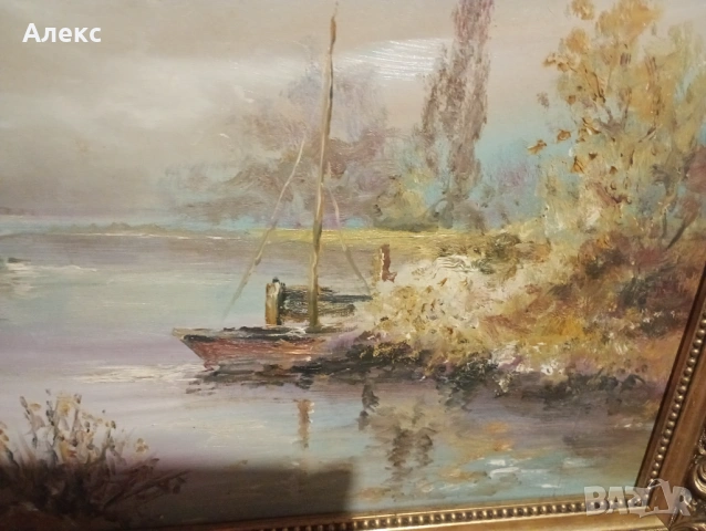 Стара маслена картина!, снимка 4 - Картини - 53867805