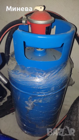 Газова бутилка с редуцир вентил и маркуч, снимка 1