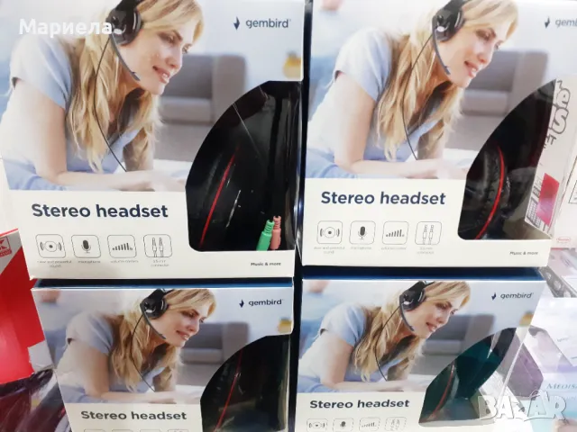 Gembird pm mhs-001 Стерео слушалки, черни лъскави, снимка 2 - Слушалки и портативни колонки - 47867339