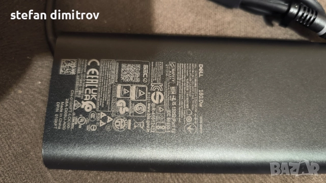 Dell GaN Laptop Charger 180W Watt Barrel 7.4mm tip AC адаптер за захранване - LA180PM210, , снимка 8 - Лаптоп аксесоари - 52192778