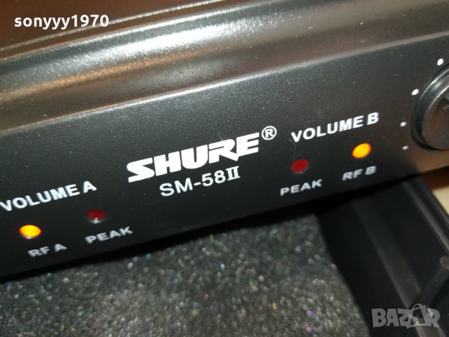SHURE 2 MIC WIRELESS+КУФАР 2102221743, снимка 5 - Микрофони - 35868672