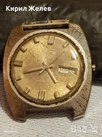 Стар механичен часовник мъжки Cronel swiss made за КОЛЕКЦИЯ 51519, снимка 5 - Антикварни и старинни предмети - 52334365