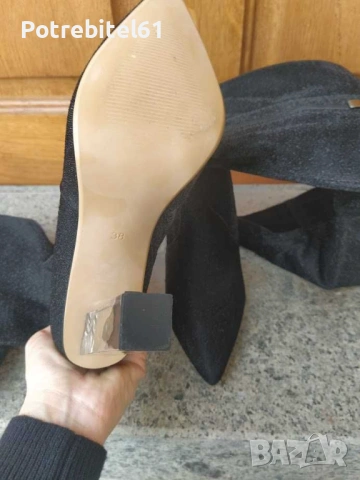 Нови високи ботуши с прозрачен ток на марката Stillo, снимка 3 - Дамски ботуши - 53175936