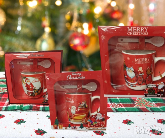 Коледни порцеланови комплекти, снимка 13 - Чаши - 51997708