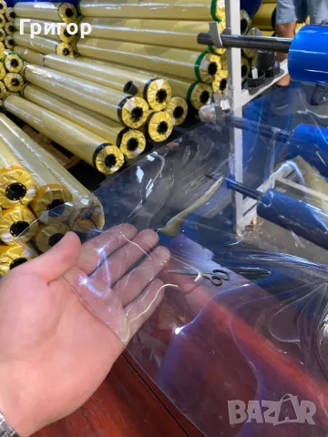 Винил Кристал за ветроупорни завеси Дебелини: 500, 800 и 1000 микрона.