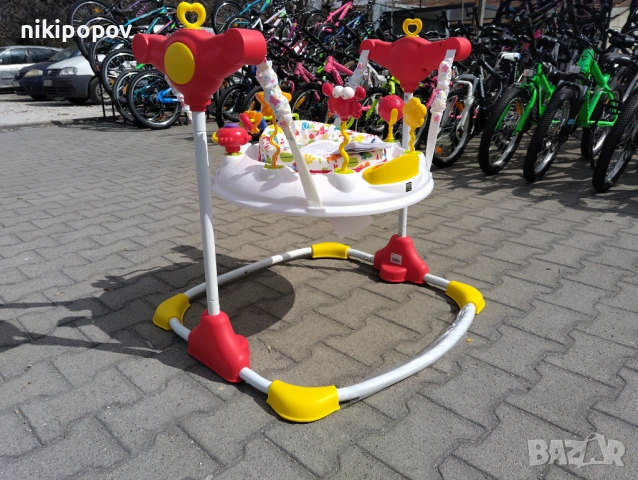 MONI Детско бънджи VISTA бял, снимка 3 - Проходилки - 53565132