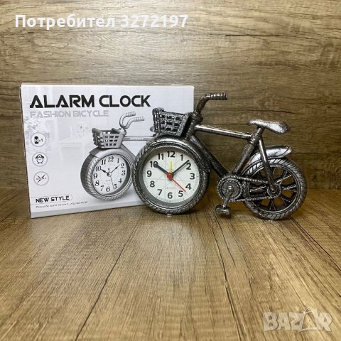 Настолен Ретро часовник,будилник Велосипед/Колело