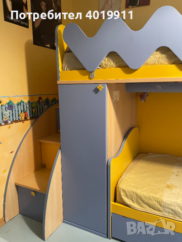 Мебели за детска стая - 2 легла + 1 с 3 матрака, снимка 2 - Мебели за детската стая - 44620474