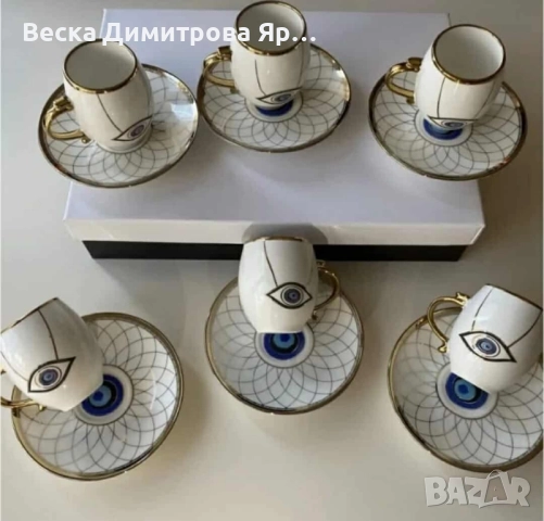 Луксозен сервиз за кафе – елегантност, която превръща всяка глътка в ритуал, снимка 6 - Сервизи - 52024356