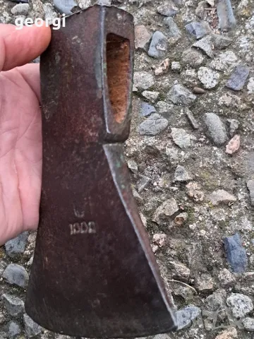 Стара немска кована брадва Adler 1000, снимка 7 - Колекции - 48356459