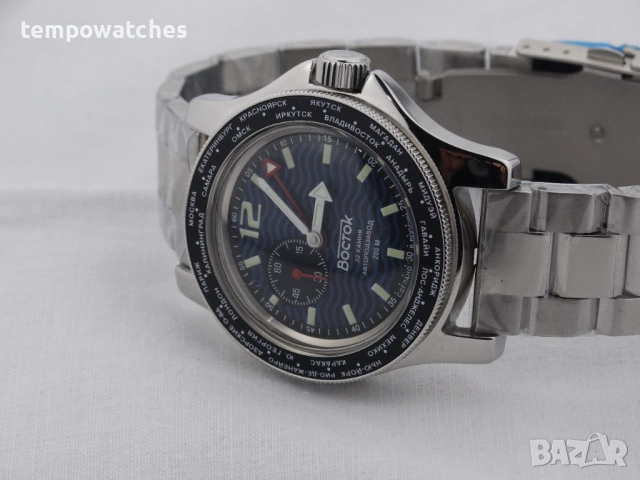 ВОСТОК АМФИБИЯ АВТОМАТИЧЕН-GMT ref: 13003В, снимка 2 - Мъжки - 46851918