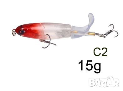    Воблер  Твърда примамка  с мека въртяща опашка, снимка 5 - Такъми - 40495890