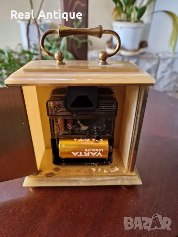 Прекрасен антикварен английски настолен часовник месинг и оникс , снимка 8 - Антикварни и старинни предмети - 50345108
