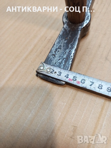 Соц Стар Каменоделски Чук 1кг С Дръжка От Дрян. НОМЕР 306., снимка 11 - Антикварни и старинни предмети - 53446333