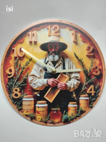 Часовници на пчеларска тематика, снимка 6 - Стенни часовници - 52106895