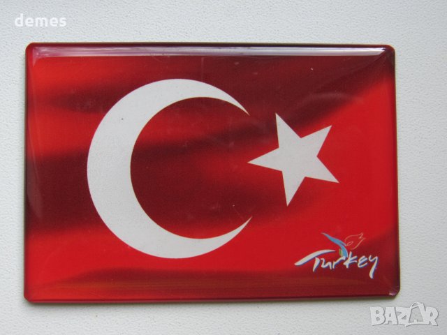 Автентичен магнит от Турция-флаг, снимка 3 - Колекции - 35779249