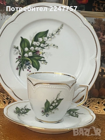 Троен сет порцелан Момина сълза