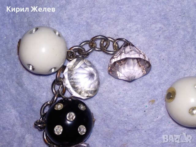 ПРЕКРАСНА КРИСТАЛНА ИСКРЯЩА СРЕБРИСТА МОДНА АРТ ГРИВНА 29260, снимка 6 - Гривни - 41866009