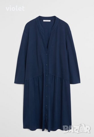 Mango Рокля тип риза тъмносиня , снимка 1