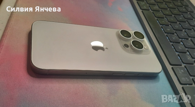 КАТО НОВ! Iphone 15 Pro бял white 512 GB с гаранция 2026 г.