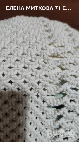 Чанта плетена на една кука памучни конци, снимка 5 - Чанти - 53013750