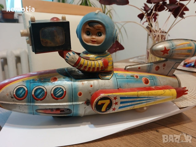 Стара ламаринена играчка, снимка 6 - Антикварни и старинни предмети - 53563523