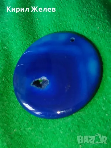 НАТУРАЛЕН СКЪПОЦЕНЕН ЛАЗУРИТ АРТ МЕДАЛЬОН ЮВЕЛИРНО ШЛИФОВАН БИЖУ 24370, снимка 11 - Колиета, медальони, синджири - 33953371