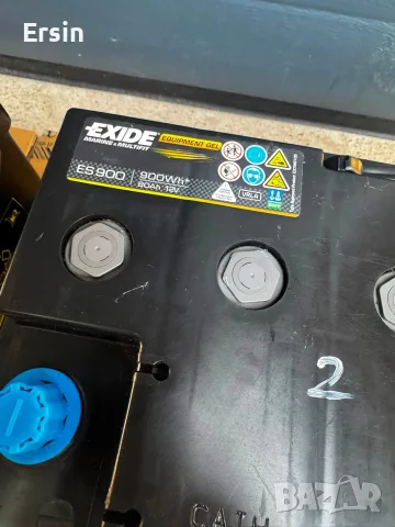 Гелов Акумулатор EXIDE ES900 GEL 80Ah
(Много малко са ползвани) 
(Свалени от нови Кемпери), снимка 7 - Къмпинг мебели - 56096536