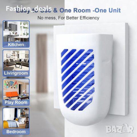 Нови 2 броя уред срещу комари, насекоми Убиец за контакт с UV светлина, снимка 2 - Други стоки за дома - 34548693