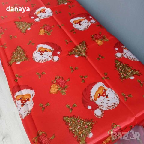 3218 Коледна покривка за маса 140 x 180cm коледни мотиви, снимка 5 - Декорация за дома - 38499084