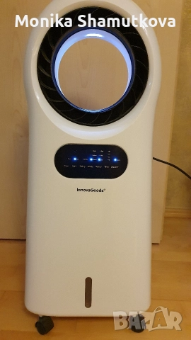 Мобилен въздушен охладител и йонизатор със светлинен ринг, снимка 3 - Овлажнители и пречистватели за въздух - 52577212