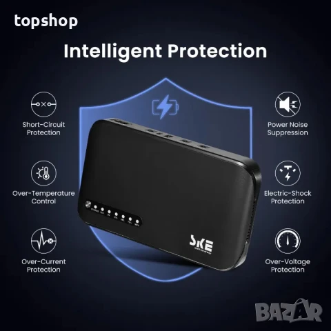 НОВ мини UPS Altair DC 20000mAh резервна батерия и защита от пренапрежение, 5V/9V/12V DC20000 Plus, снимка 4 - UPS захранвания - 50542397