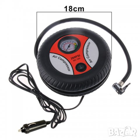 Компресор за помпене на гуми DC12V - 260PSI, снимка 2 - Аксесоари и консумативи - 39615882