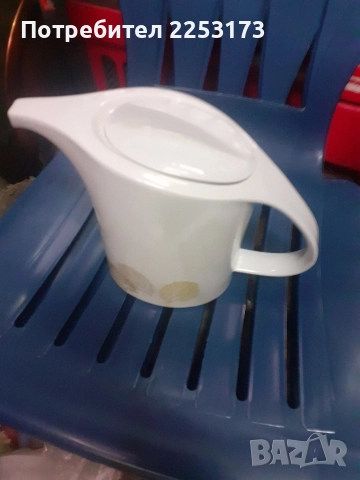 Порцеланова каничка Китка със забележка и кана Разград, снимка 5 - Декорация за дома - 35704331