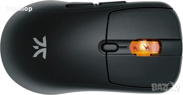 НОВА Безжична геймърска мишка Fnatic Bolt Black - сензор Pixart 3370, 69 г, WiFi и Bluetooth..., снимка 2 - Клавиатури и мишки - 50578399